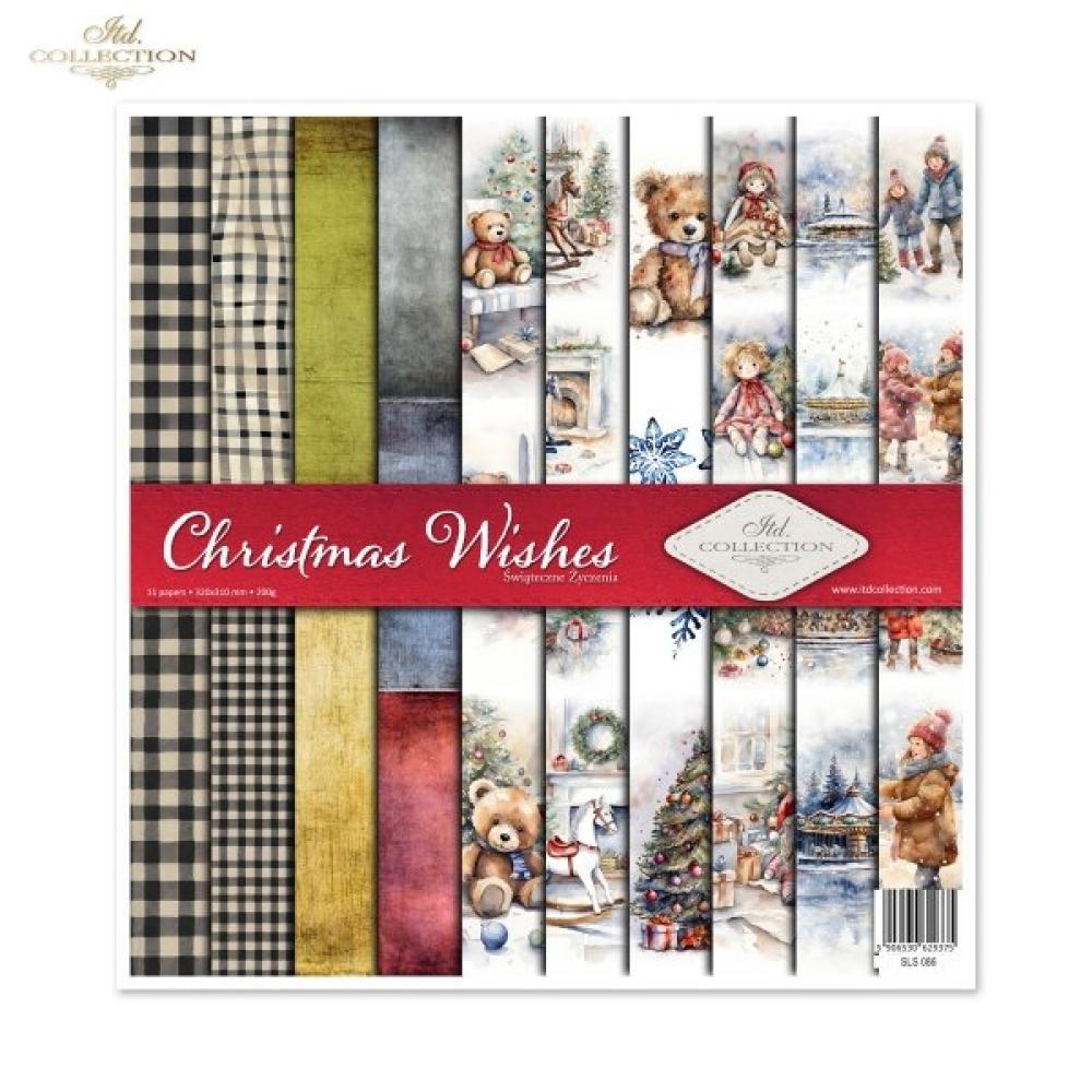 SLS086 ITD Collection Christmas Wishes 12x12 Paper Pad