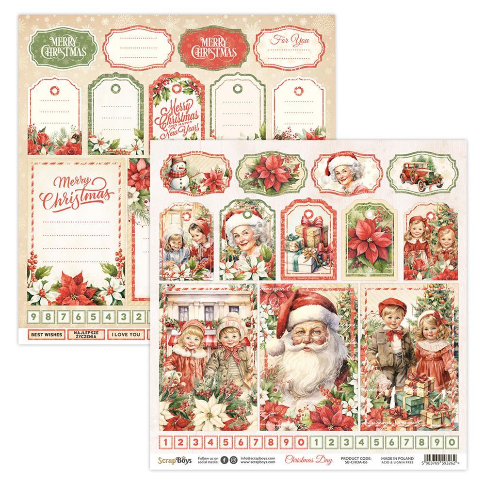 ScrapBoys 12x12 Paper Sheet Christmas Day #06