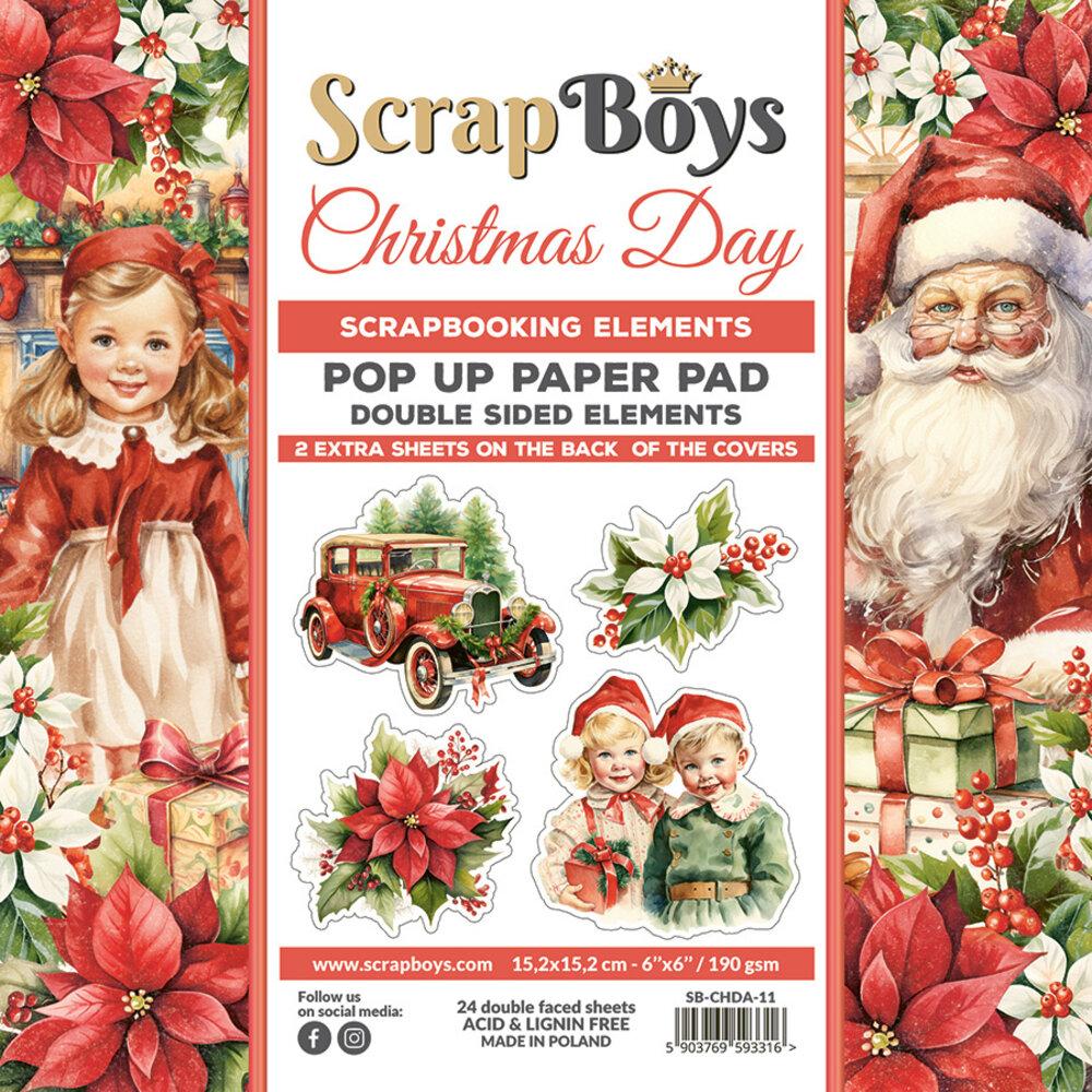 ScrapBoys Christmas Day 6x6 Inch Pop Up Paper Pad