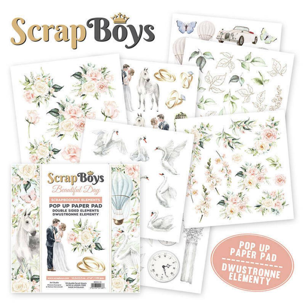 ScrapBoys Pop Up Paper Pad Beautiful Day