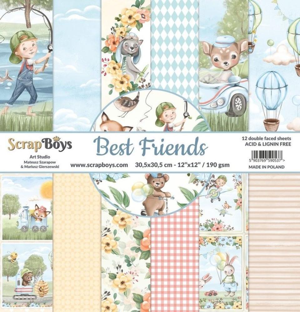 ScrapBoys 12x12 Paper Pack Best Friends