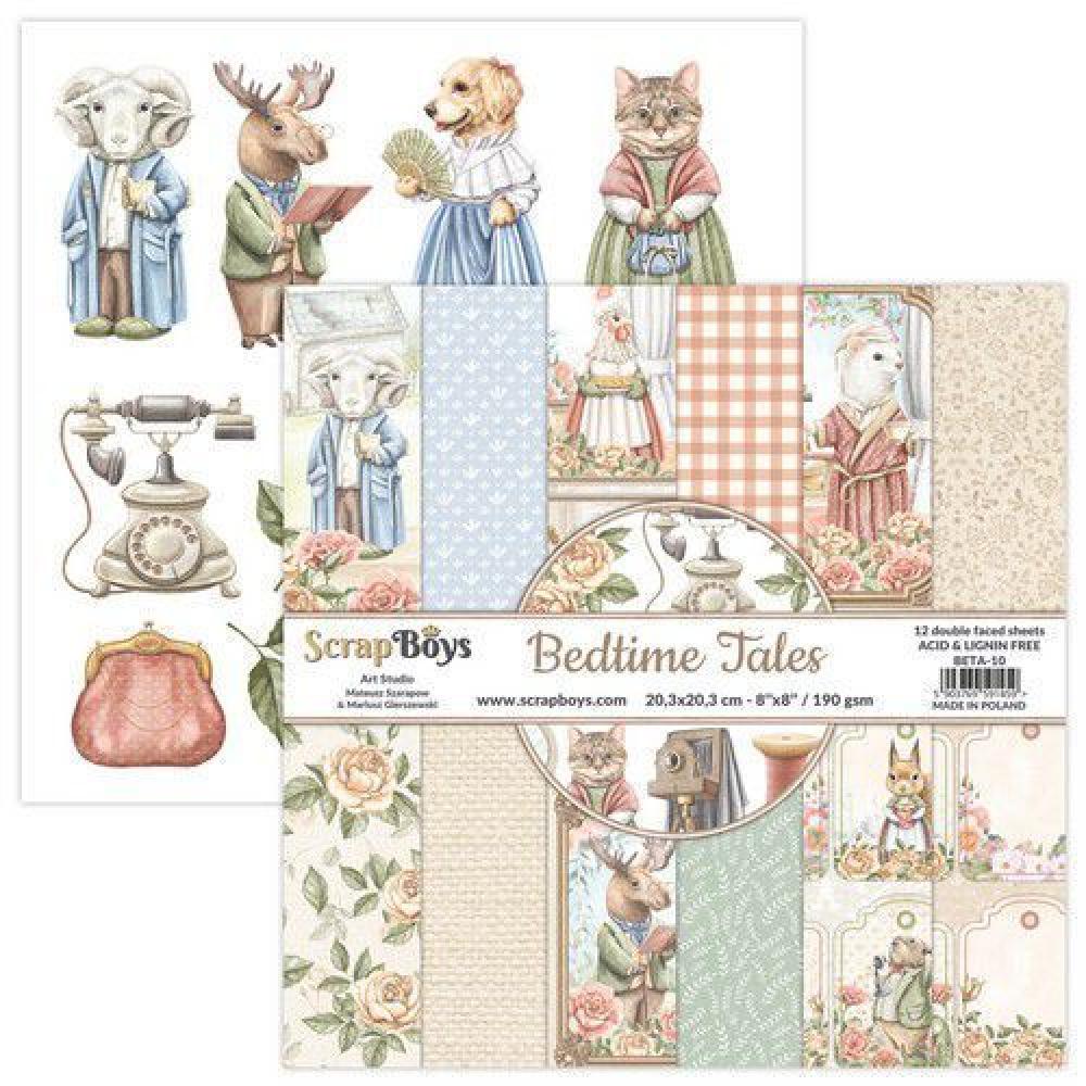 ScrapBoys 8x8 Paper Pack Bedtime Tales