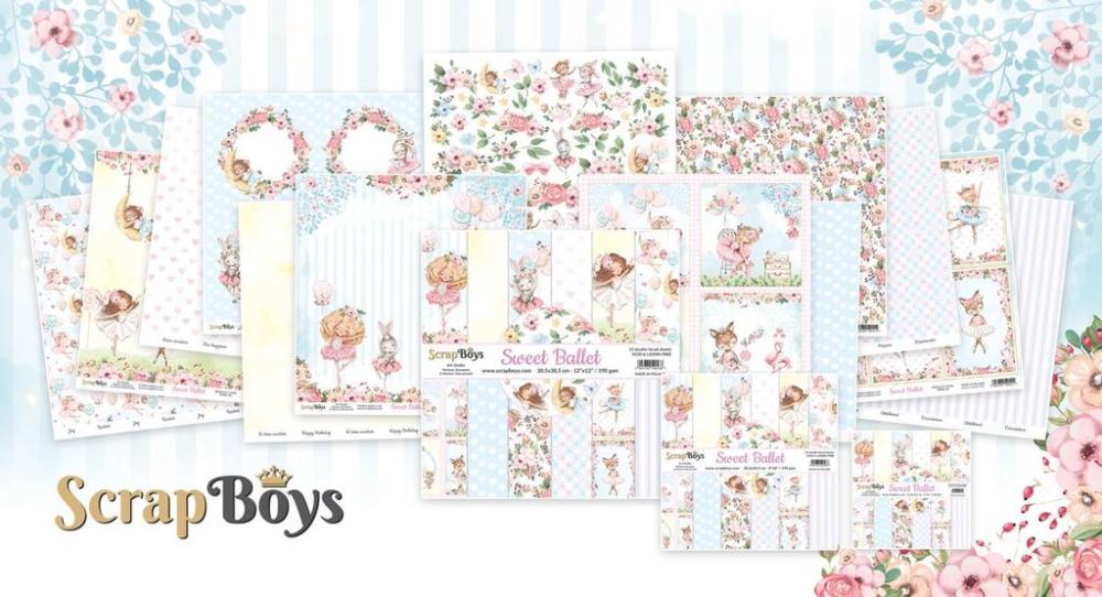 ScrapBoys 8x8 Paper Pack Sweet Ballet