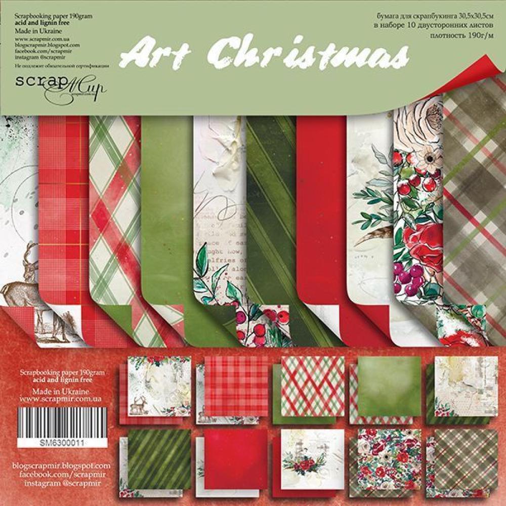 ScrapMir 12x12 Scrapbooking MINI Kit Art Christmas