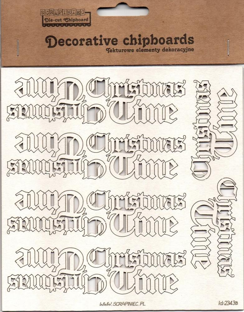 Scrapiniec Chipboard Christmas Time #2343B