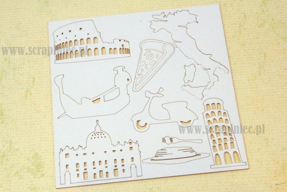 Scrapiniec Chipboard Bella Italia Symbols #2489