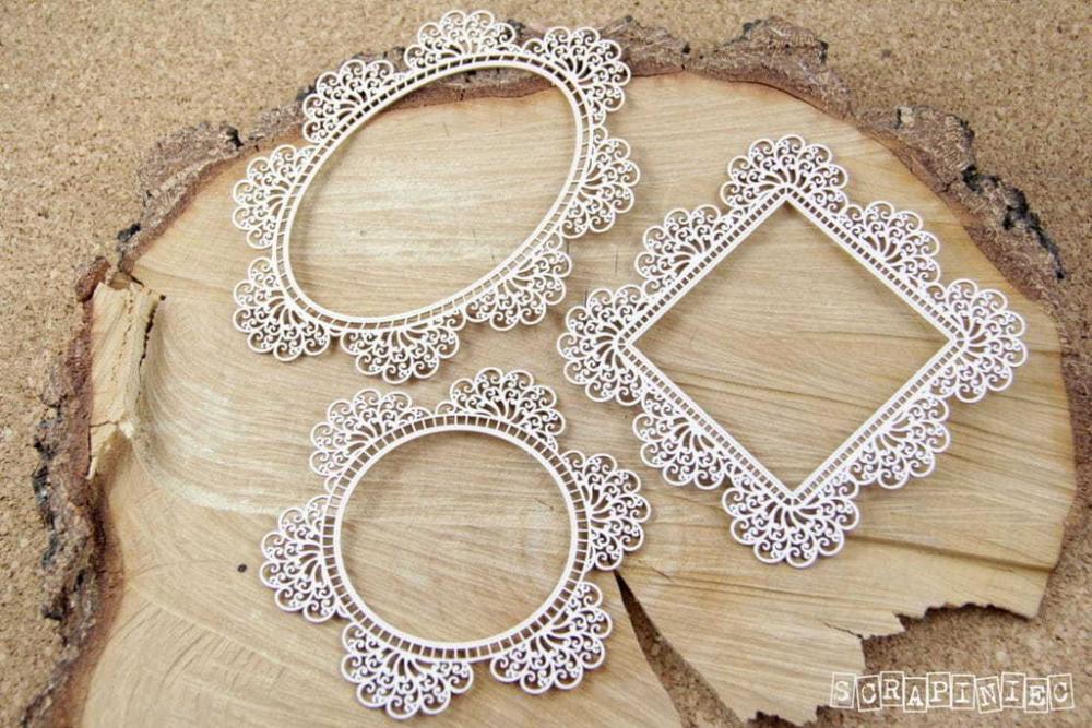 Scrapiniec Chipboard Doilies #3558