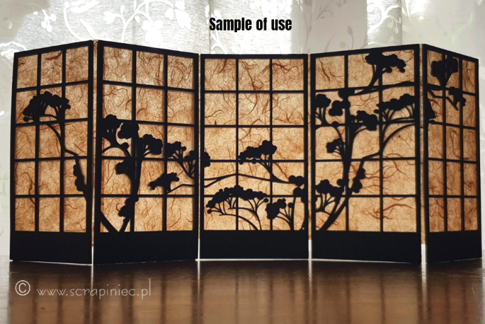 Scrapiniec Chipboard Oriental Screen