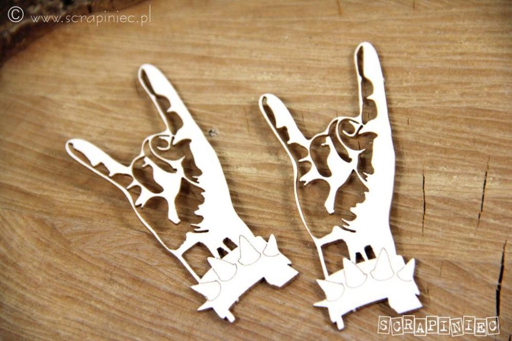 Scrapiniec Chipboard Rock Hands #5438