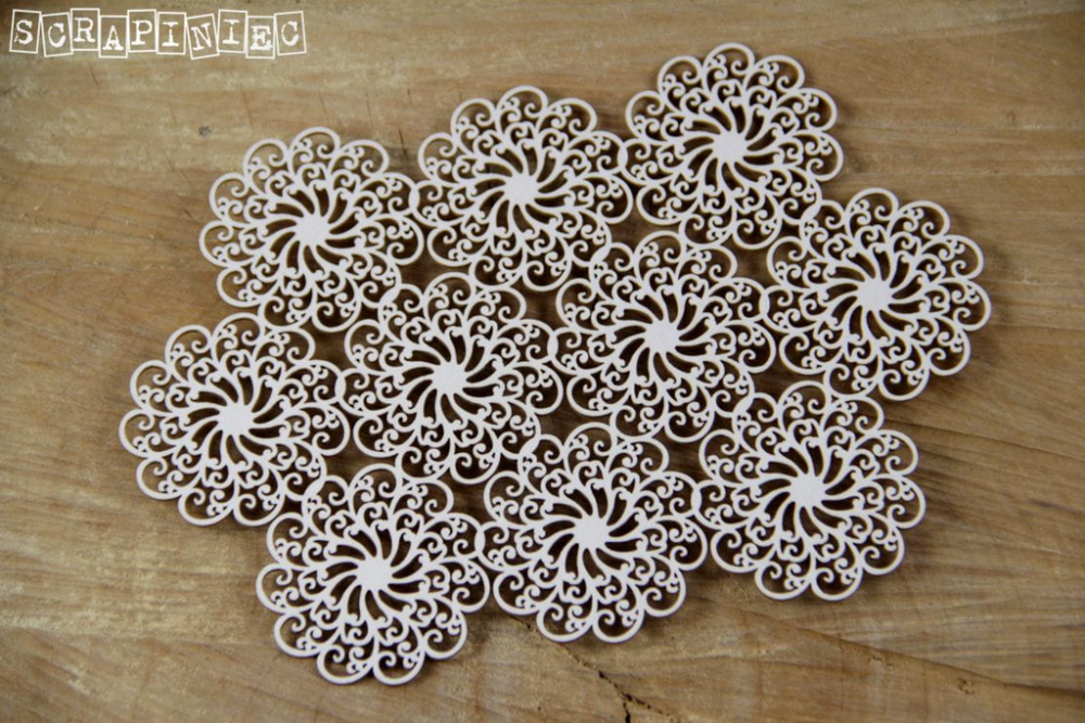 Scrapiniec Chipboard Rossettes #3545