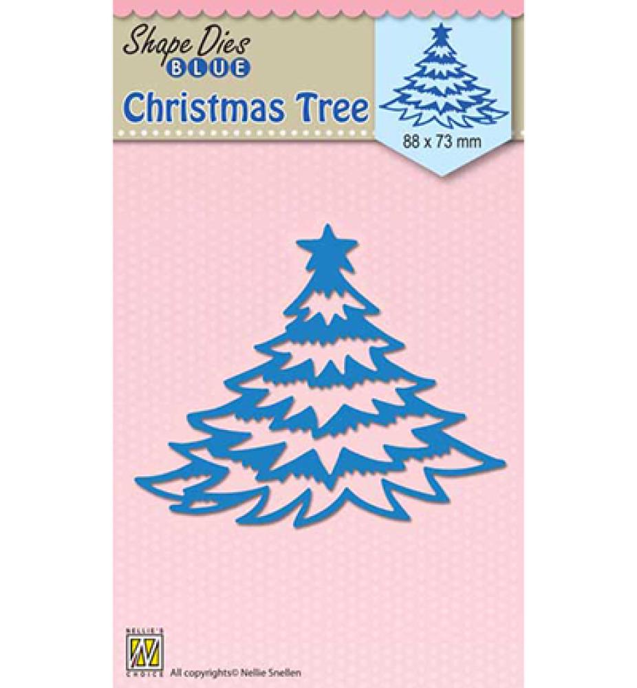 Shape Dies Blue Christmas Tree #SDB056