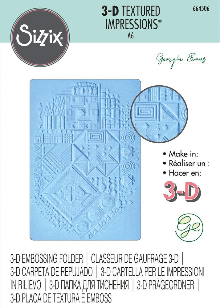 Sizzix 3D Textured Impressions Embossing Interface 664506