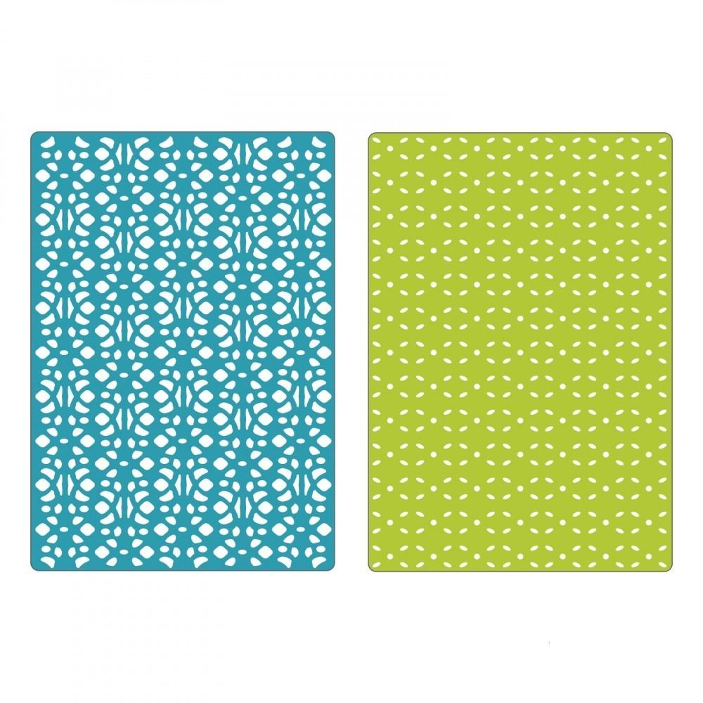 Sizzix Embossing Folder 2PK Lace Set #658924