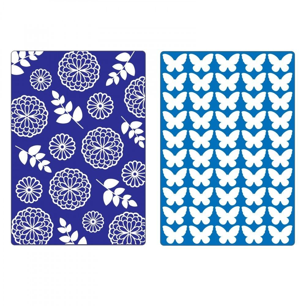 Sizzix Embossing Folder Butterfly & Garden Set