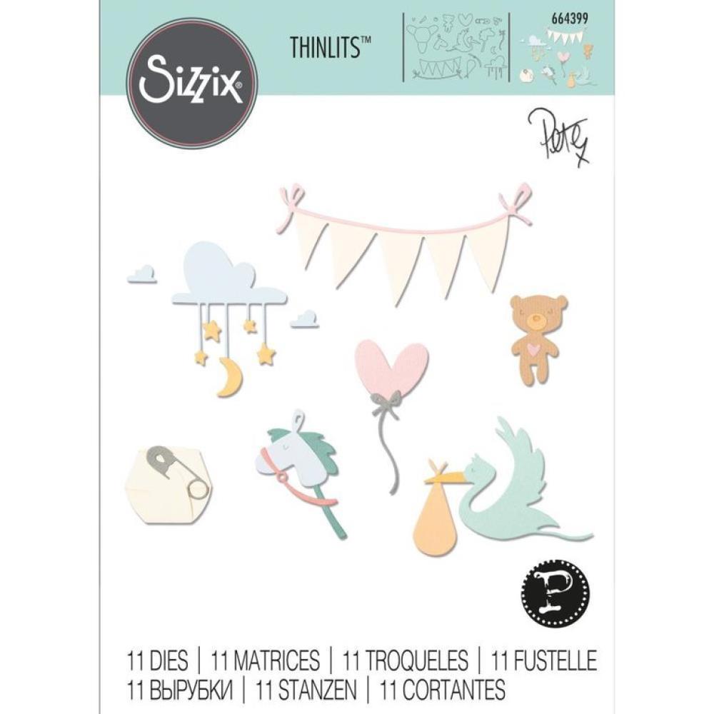 Sizzix Thinlits Dies 11PK Lullaby #664399