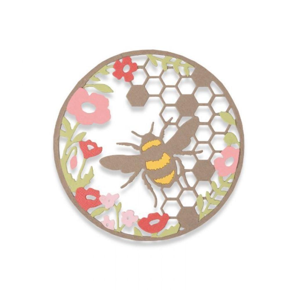 SALE Sizzix Thinlits Dies 2Pk Honey Bee #662545