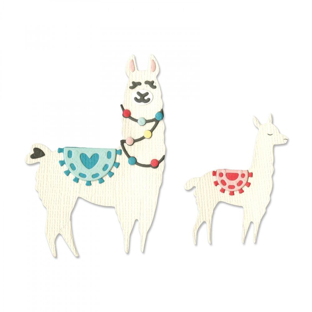 Sizzix Thinlits Dies Llama & Baby Llama #663594