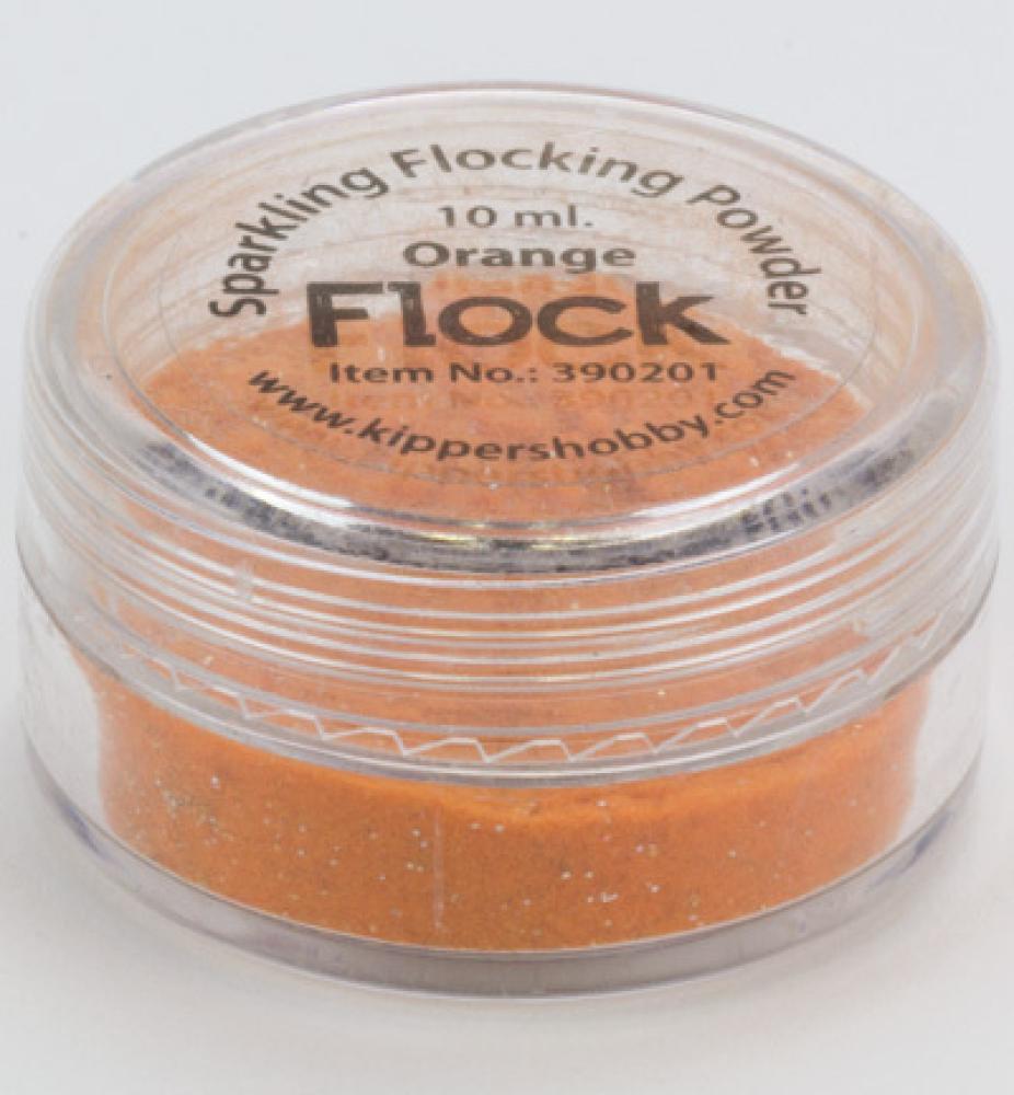 Sparkling Flock Powder Orange