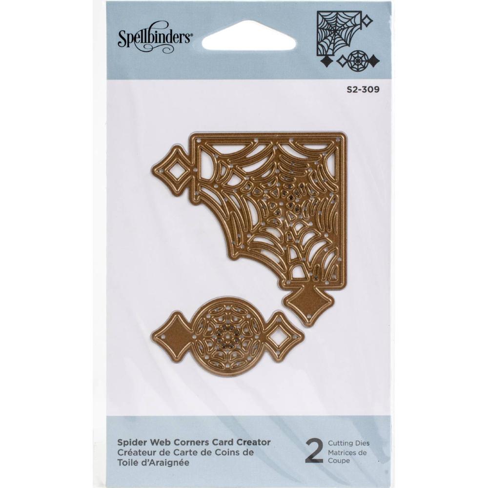 Spellbinders Spider Web Corners Card Creator Etched Dies