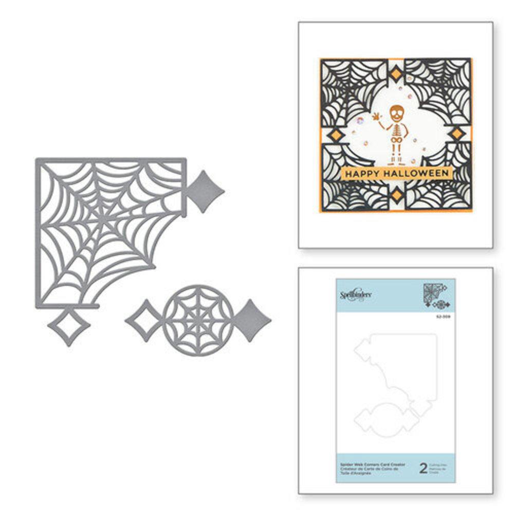 Spellbinders Spider Web Corners Card Creator Etched Dies