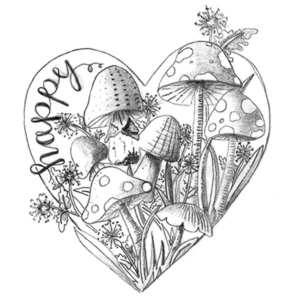 SALE Spellbinders 3D Cling Stamp Happy Heart #DSC023