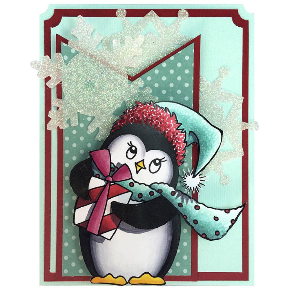 Stampendous Cling Stempel - Penpattern Penguin