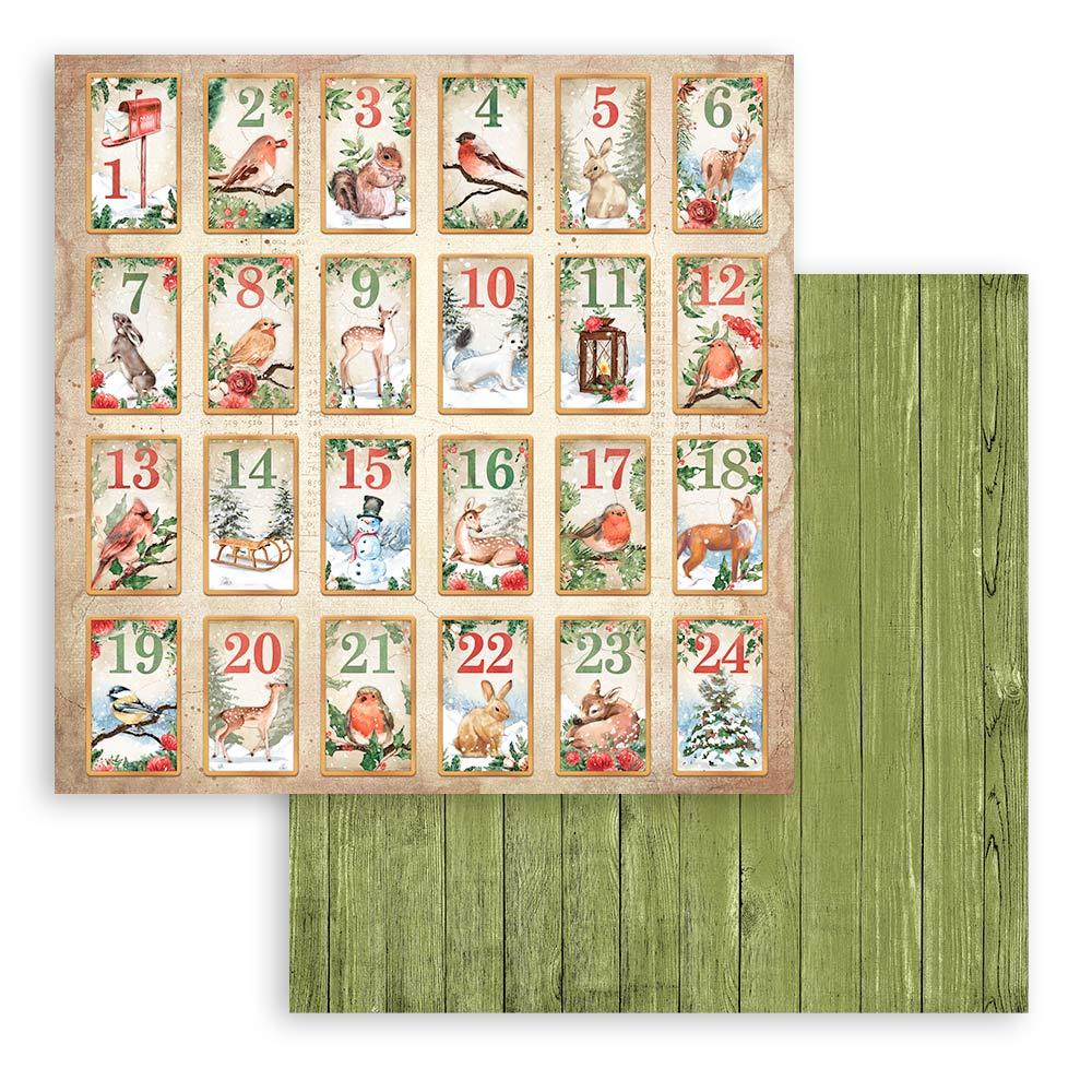 Stamperia 12x12 Paper Set Advent Calendar SBB899