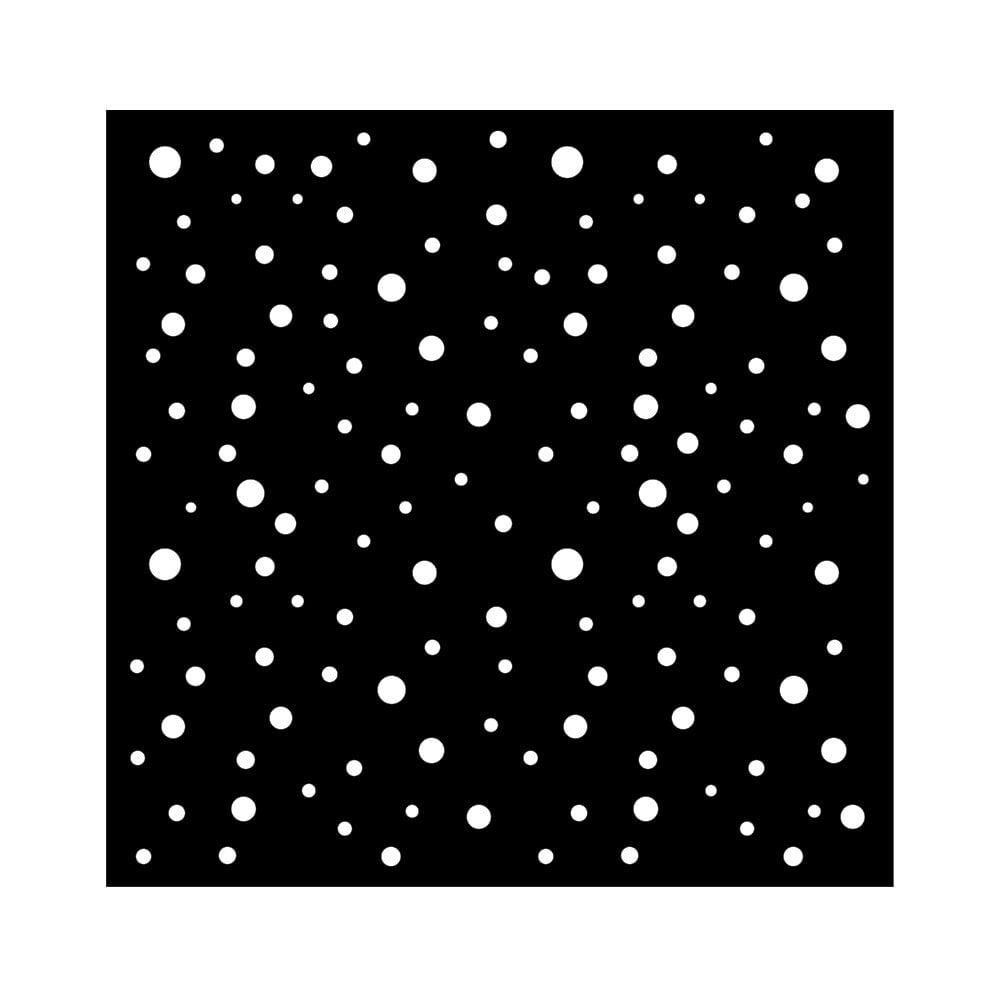 Stamperia Classic Christmas Thick Stencil 18x18cm Dots KSTDQ111