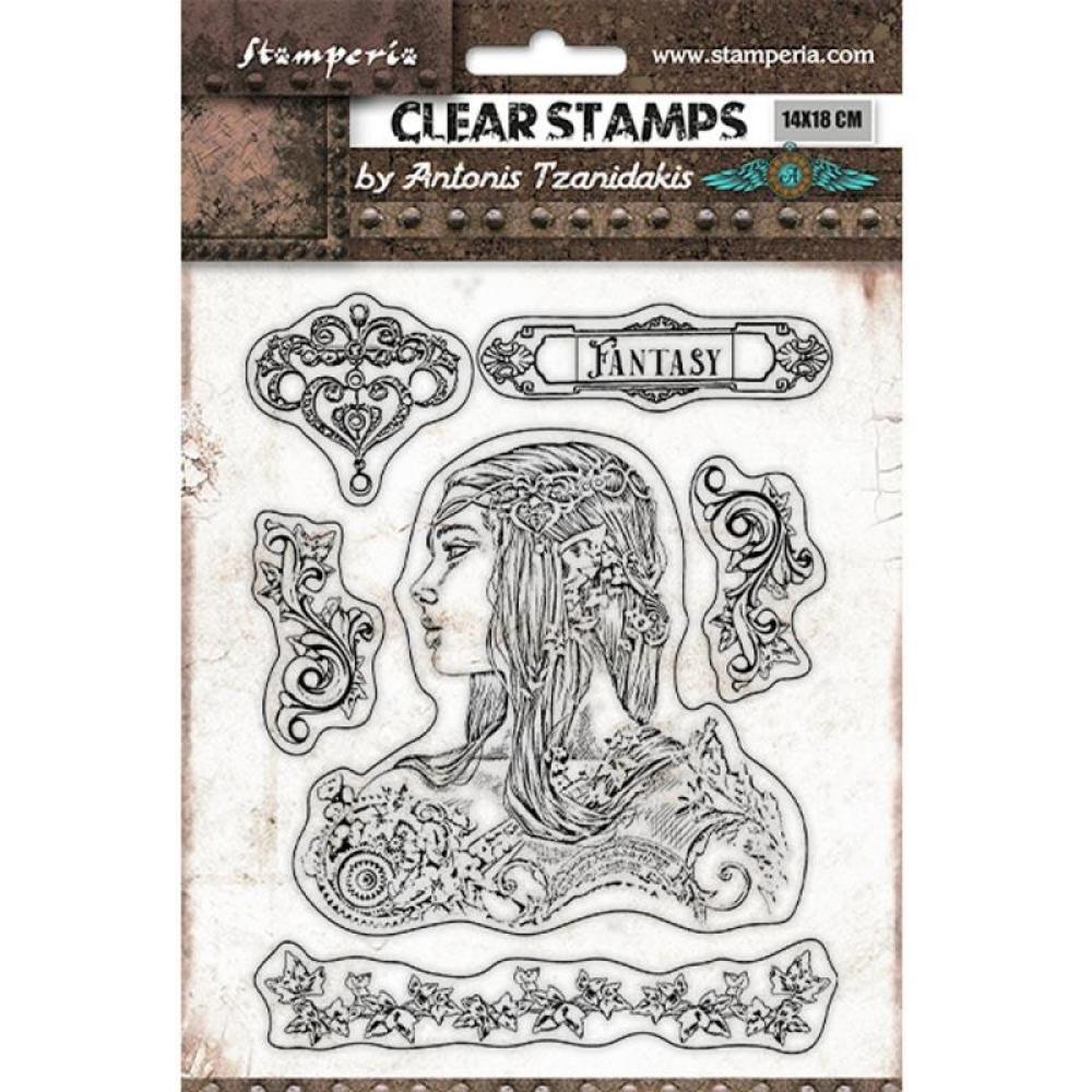 Stamperia Clear Stamp Magic Forest Amazon #WTK169