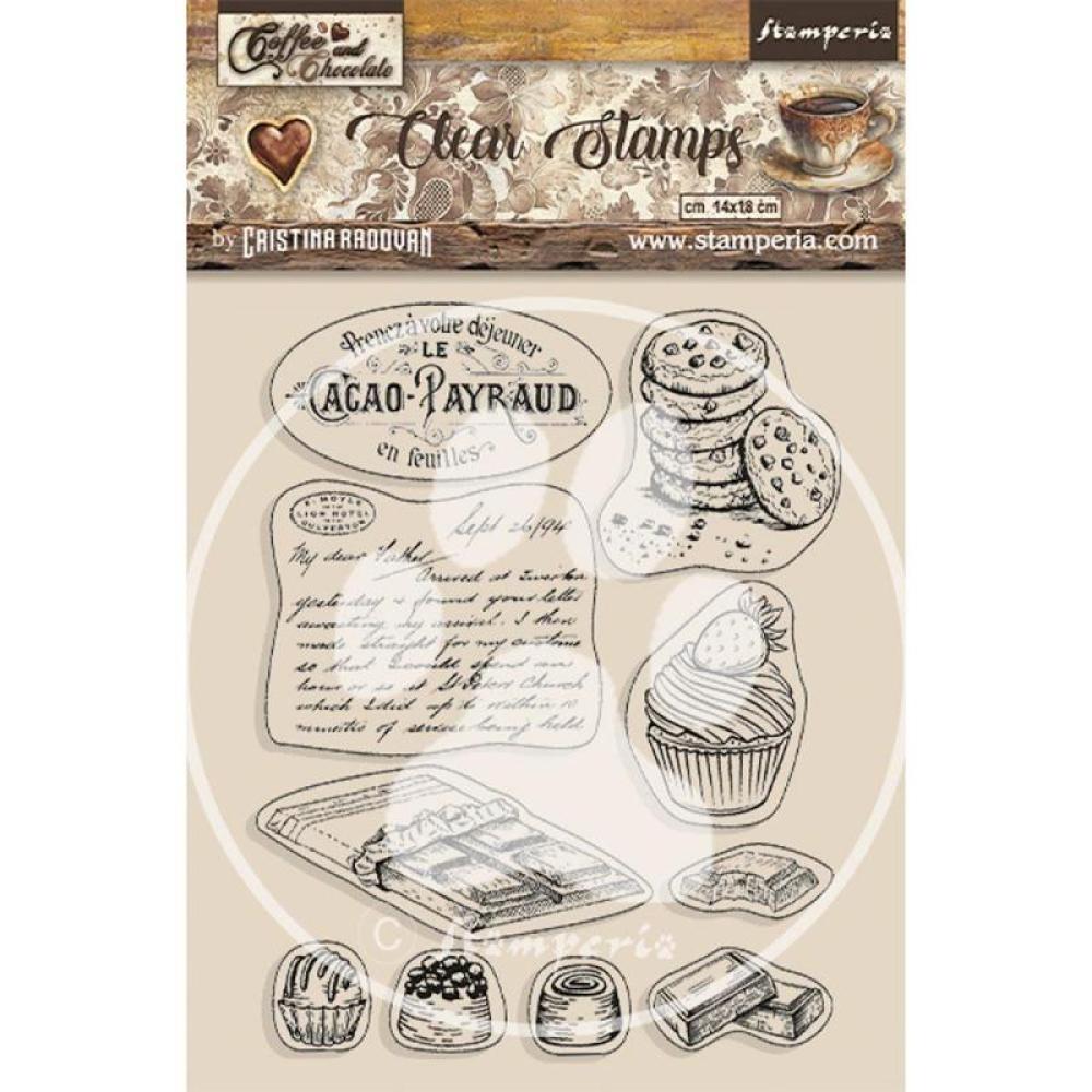 Stamperia Coffee and Chocolate Stamp Chocolate #WTK186