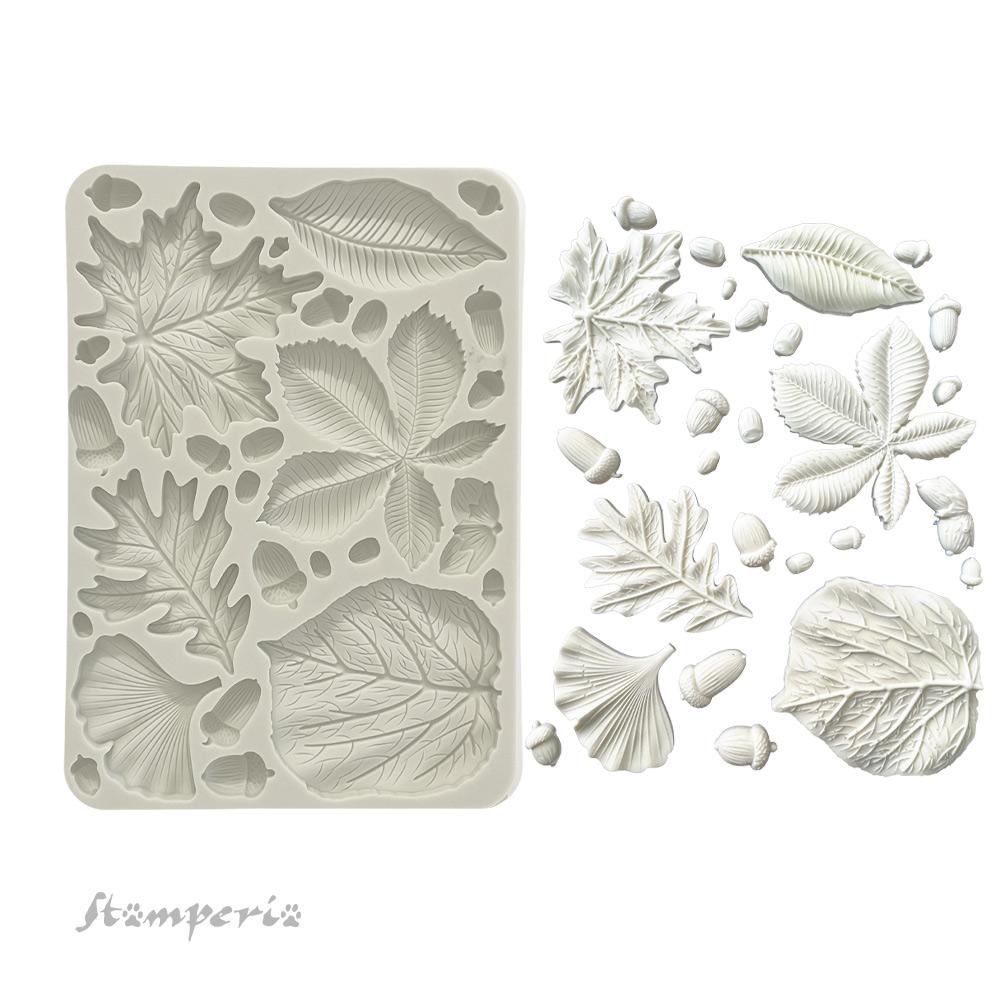 Stamperia Forest A5 Silicone Mould Leaves KACMA539