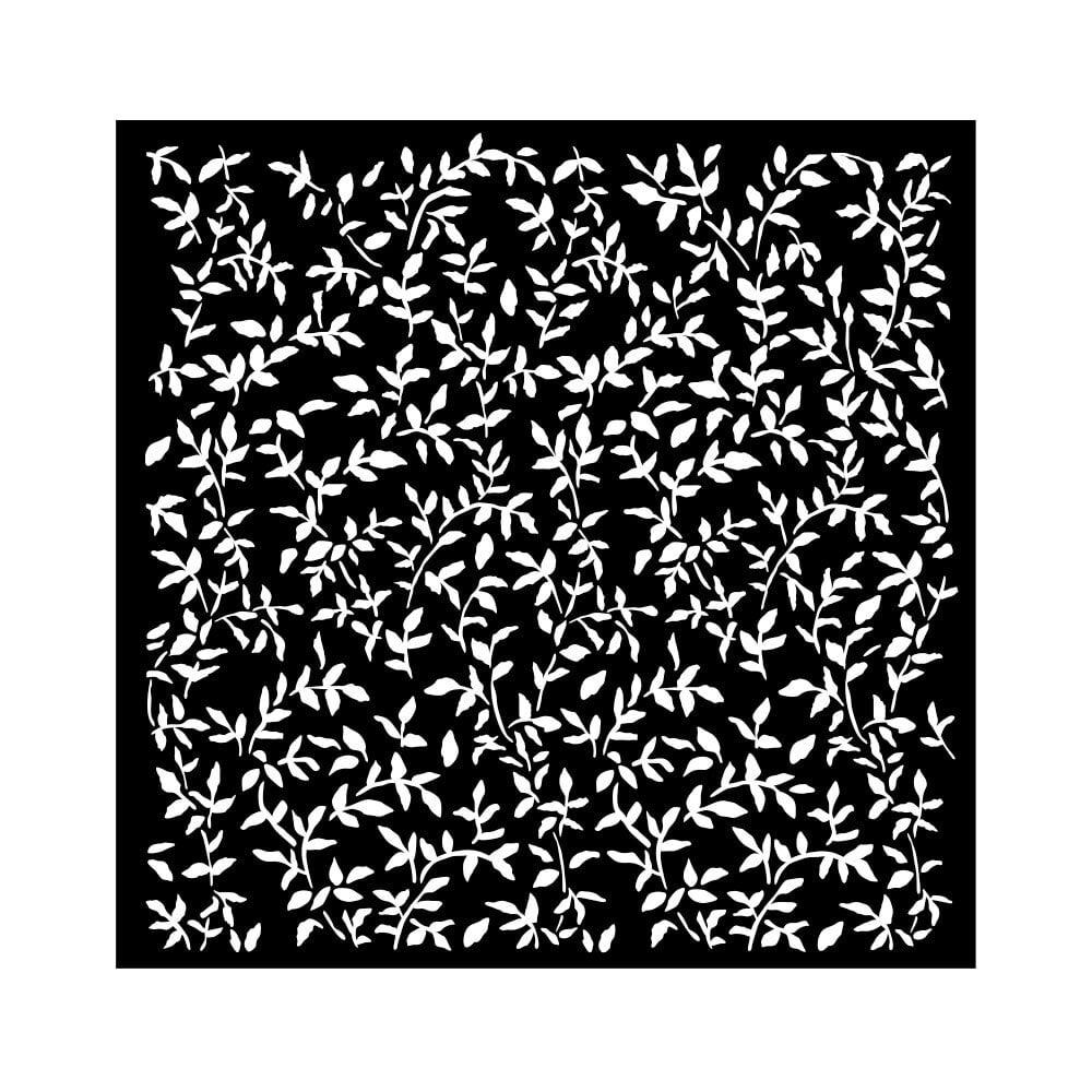 Stamperia Garden Thick Stencil 18x18cm Leaves Pattern (KSTDQ103)