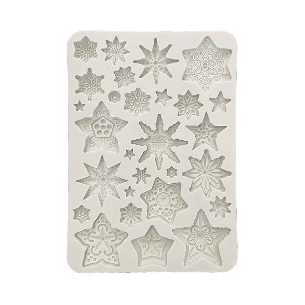 Stamperia Gear up for Christmas A5 Silicone Mould Stars KACMA532