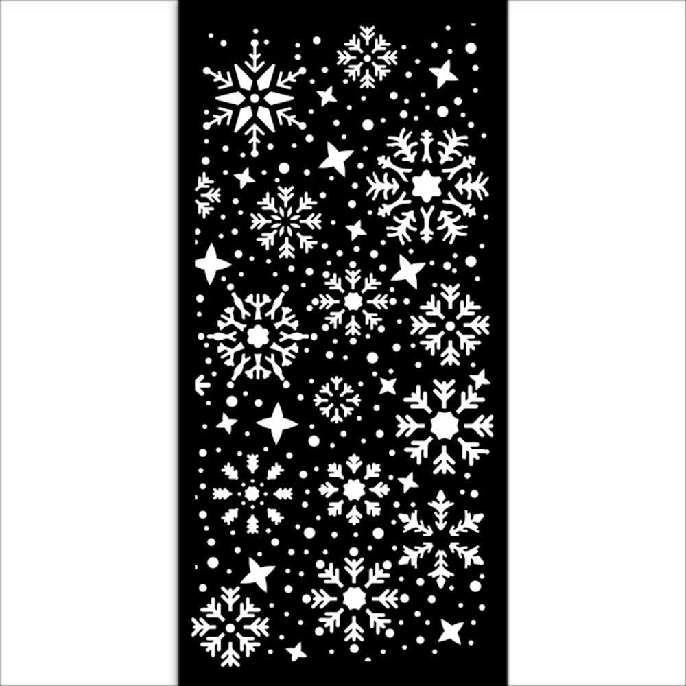 Stamperia Gear up for Christmas Stencil Snowflakes KSTDL100