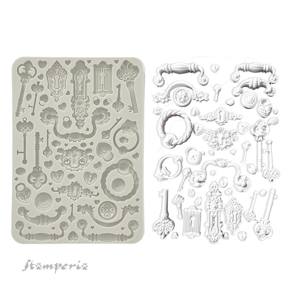 Stamperia Golden Harmony A5 Silicone Mould Keys KACMA537