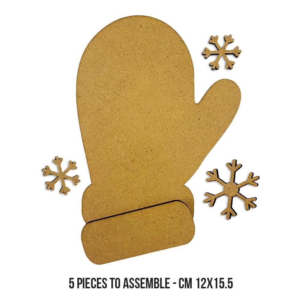 Stamperia MDF Crafty Shapes Blanks Gloves and Snowflakes KLSM12