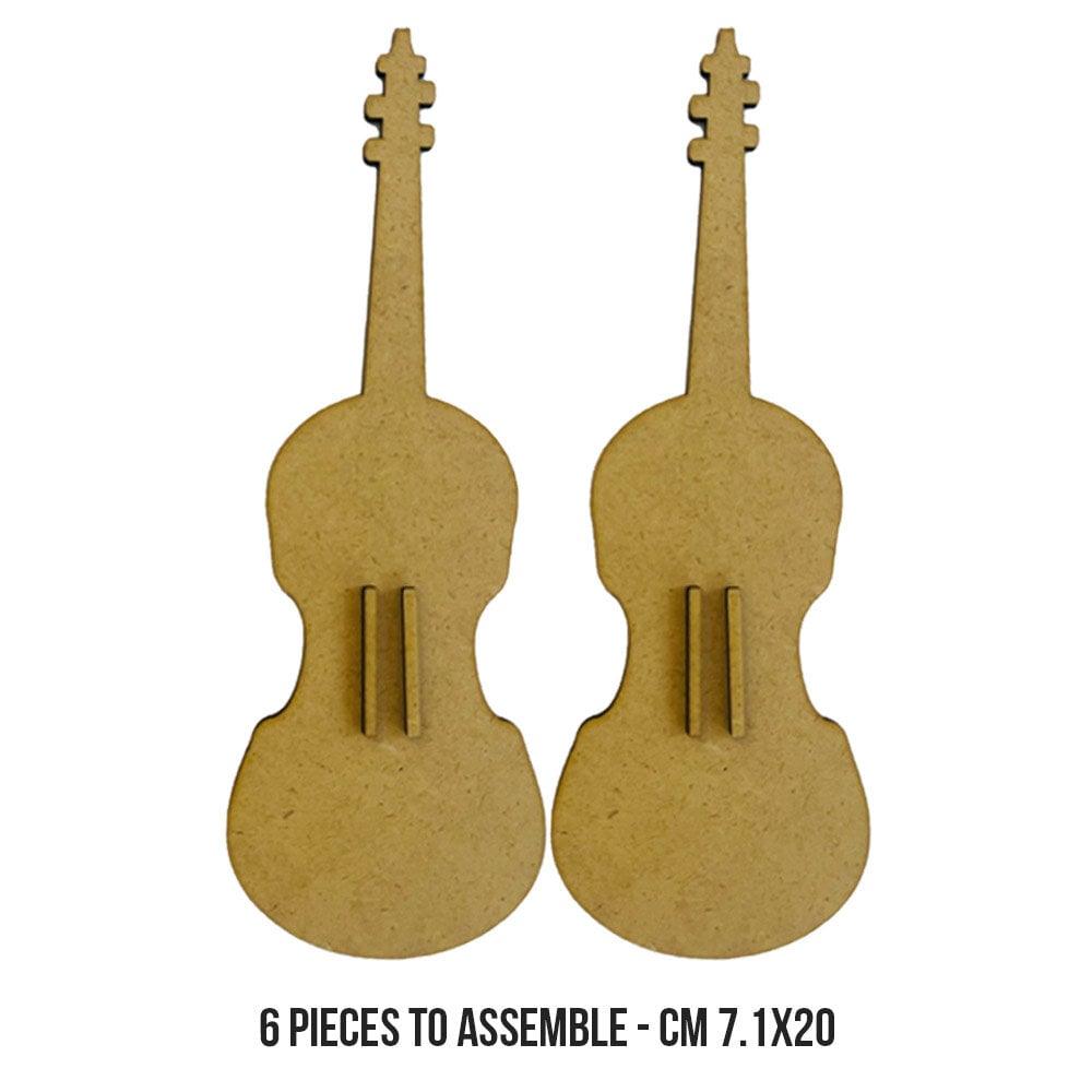 Stamperia MDF Crafty Shapes Blanks Music Violin KLSM28