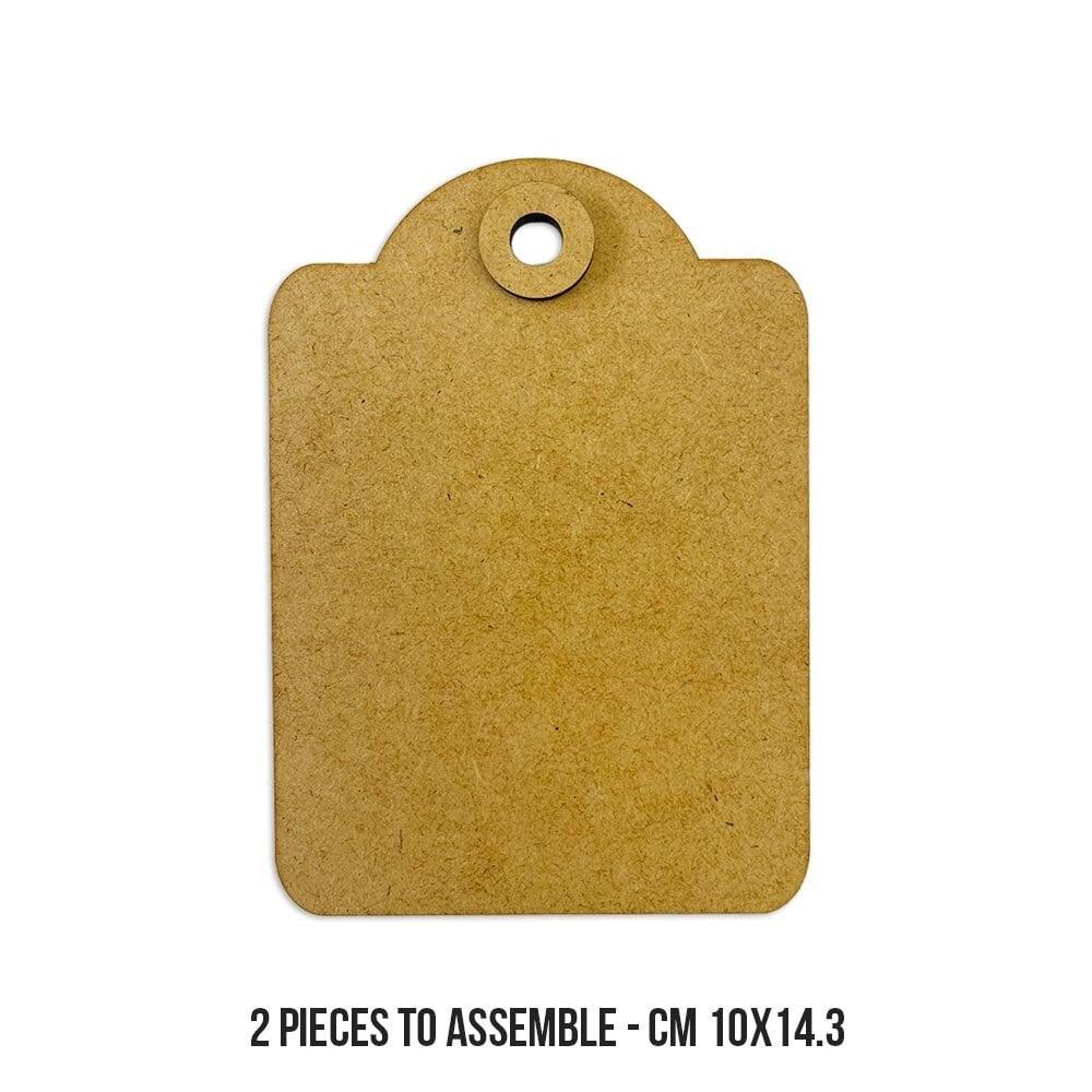 Stamperia MDF Crafty Shapes Blanks Rounded Tag KLSM16