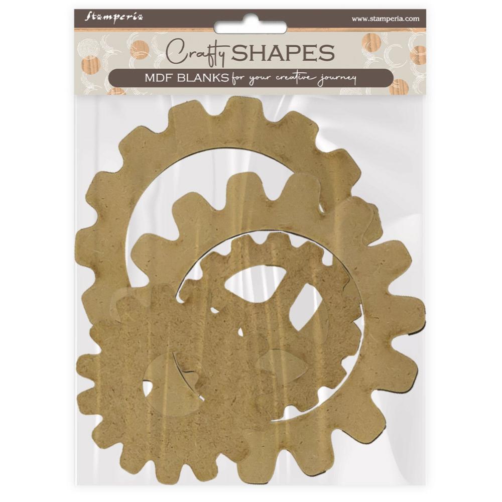 Stamperia Master of Magic MDF Crafty Shapes Blanks Gears KLSM37