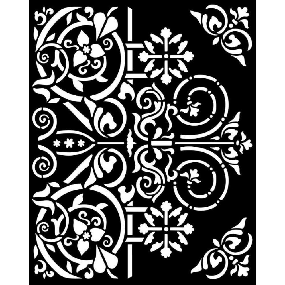 Stamperia Stencil Magic Forest Door Ornaments KSTD130