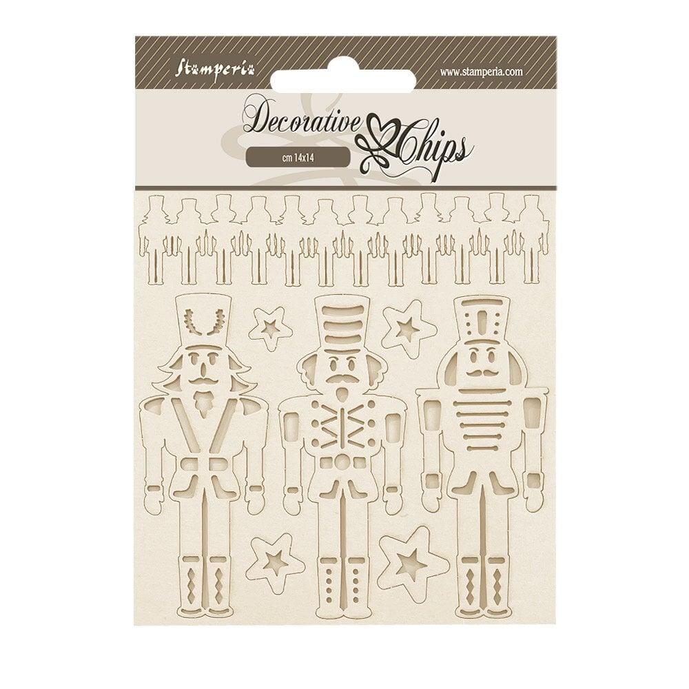 Stamperia The Nutcracker Decorative Chips Soldiers #227