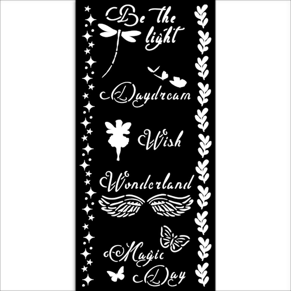 Stamperia Wonderland Stencil Magic Days KSTDL96