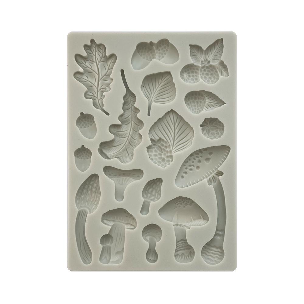 Stamperia Woodland A5 Silicone Mould Mushrooms KACMA502