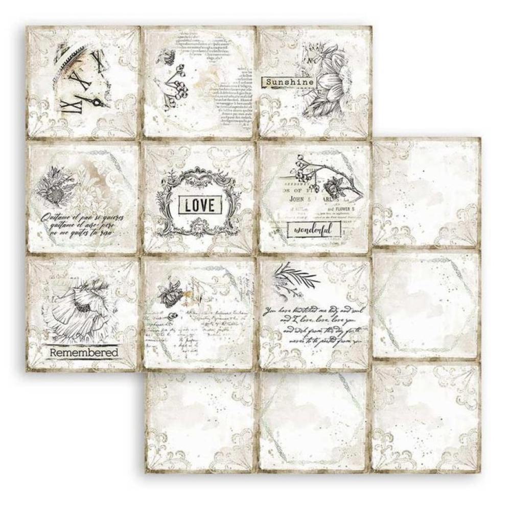 Stamperia 12x12 Paper Journal Cards #SBB784