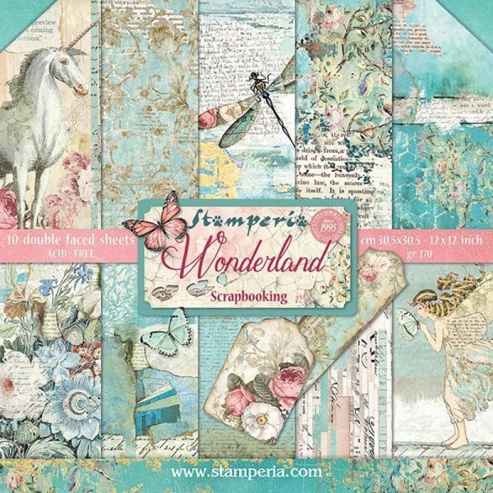 Stamperia 12x12 Paper Pad Wonderland #SBBL38