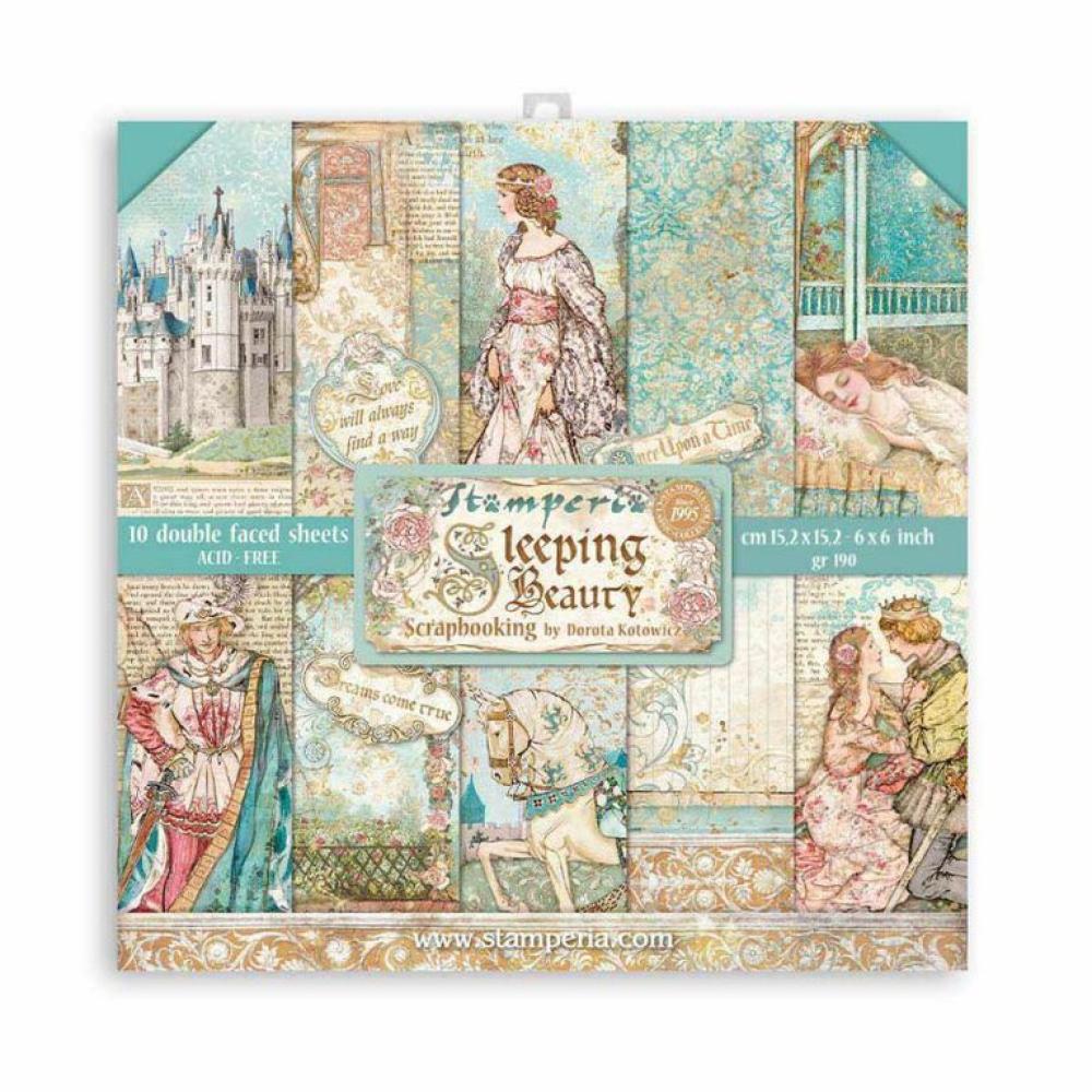 Stamperia 6x6 Paper Pad Sleeping Beauty #SBBXS01