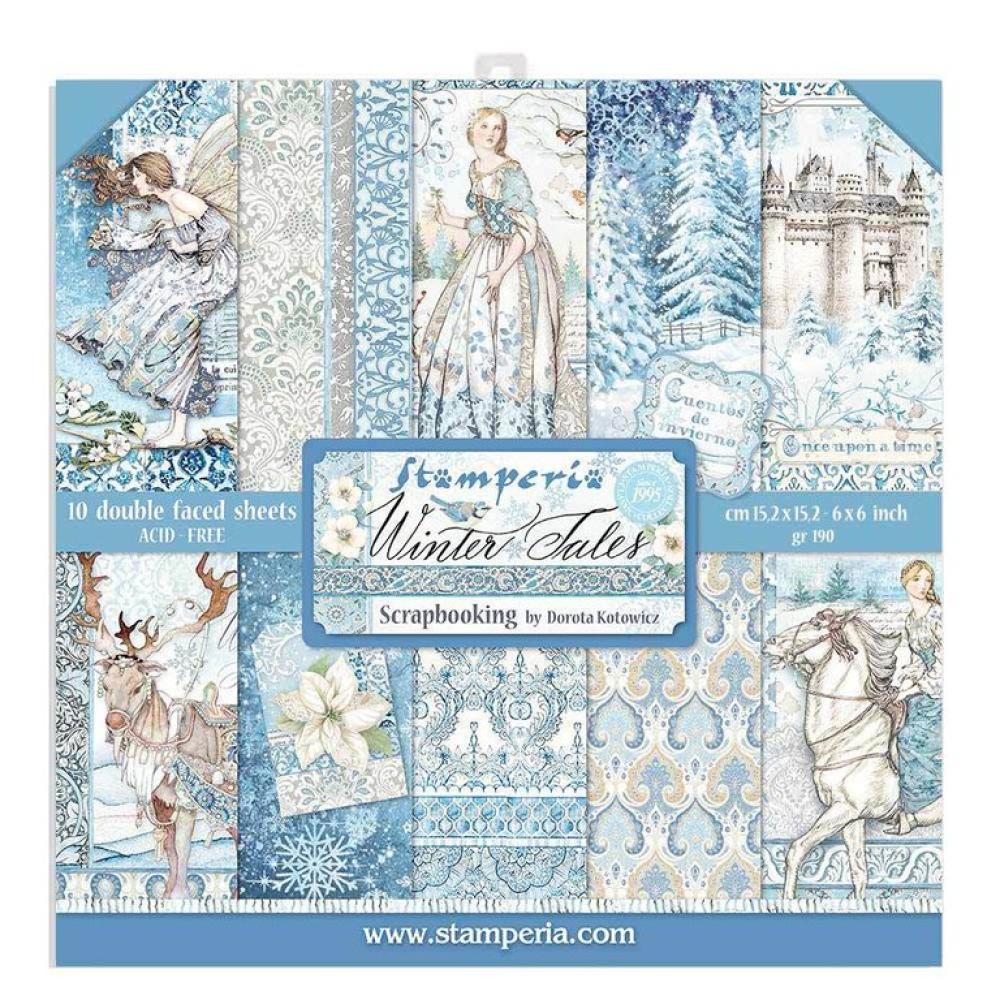 Stamperia 6x6 Paper Pad Winter Tales #SBBXS04