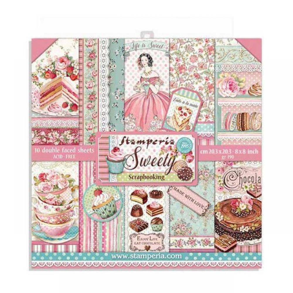 Stamperia 8x8 Paper Pad Sweety #SBBS21