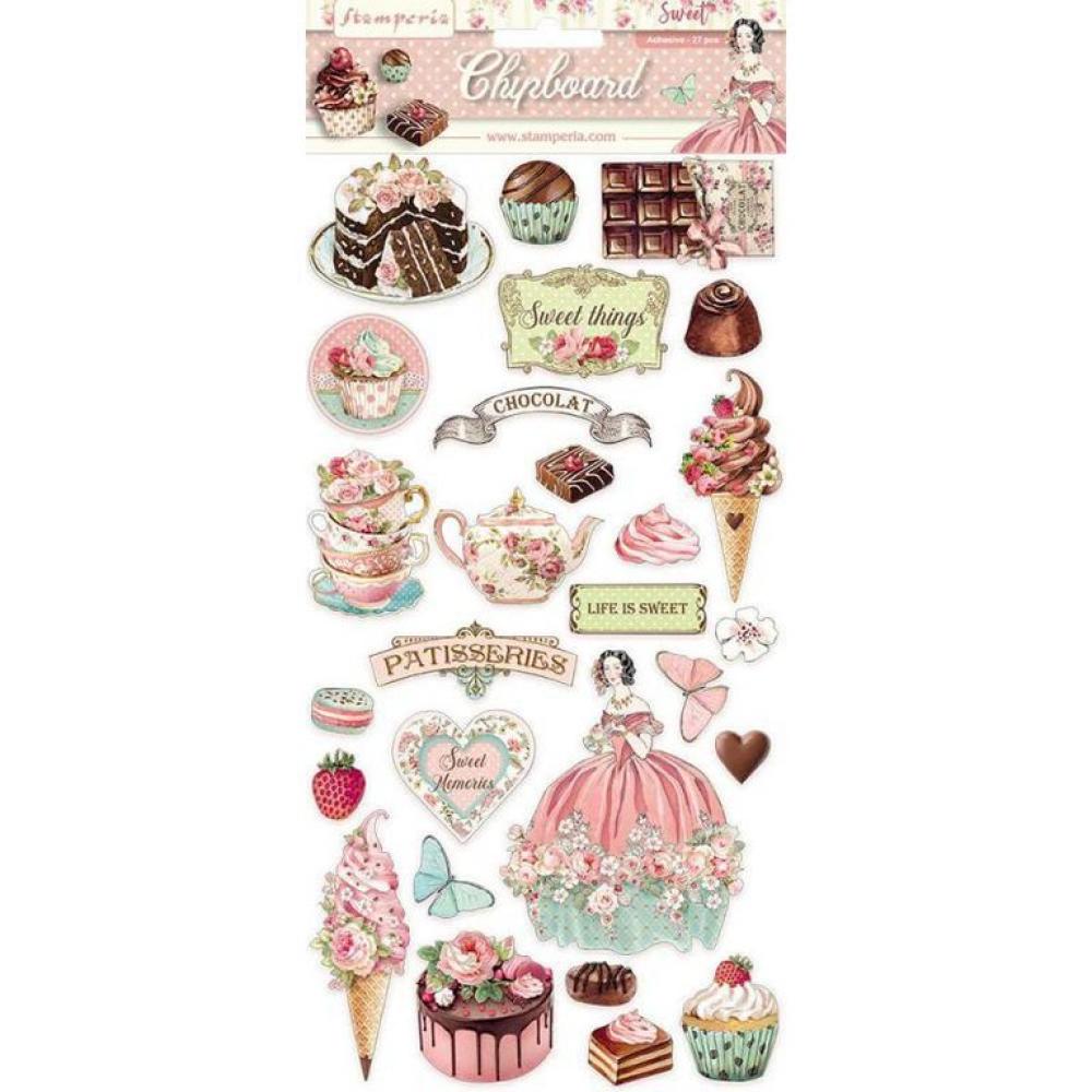 Stamperia Chipboard 15x30cm Sweety #11