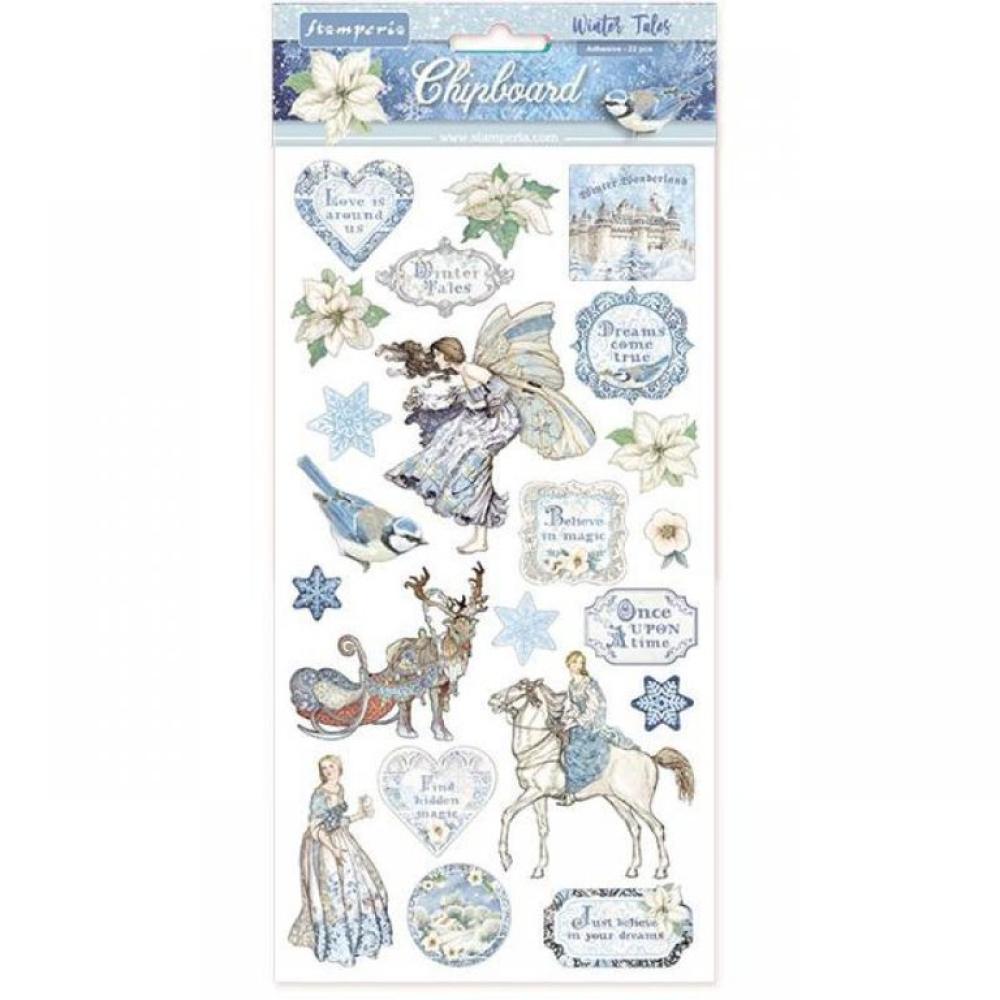 Stamperia Chipboard 15x30cm Winter Tales